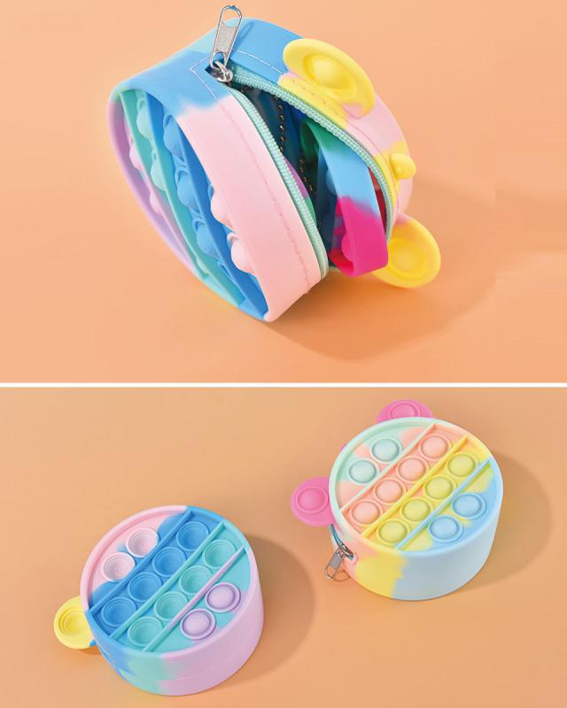 プッシュポップ ポップイット ストレス解消グッズ プッシュ ポップ バブル プッシュポップバブル 小銭入れ 財布 コインケース ポーチ