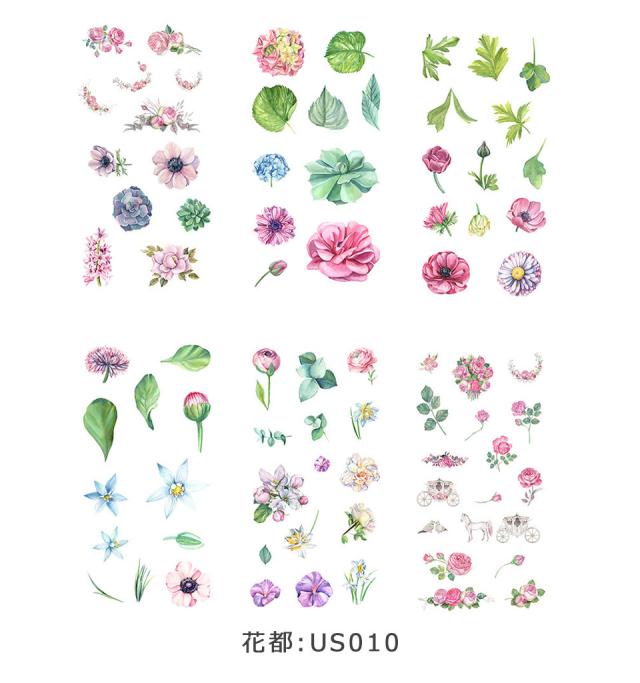 ミニシール かわいい おしゃれ 半透明 6枚セット