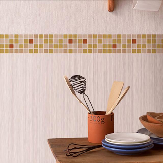 キッチン 壁紙 タイル のり付き タイル柄 壁紙 シール はがせる壁紙 リメイクシート 北欧 クロス 補修 防水