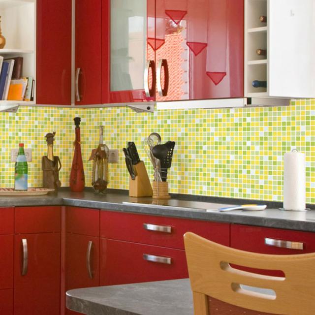 キッチン 壁紙 タイル のり付き タイル柄 壁紙 シール はがせる壁紙 リメイクシート 北欧 クロス 補修 防水