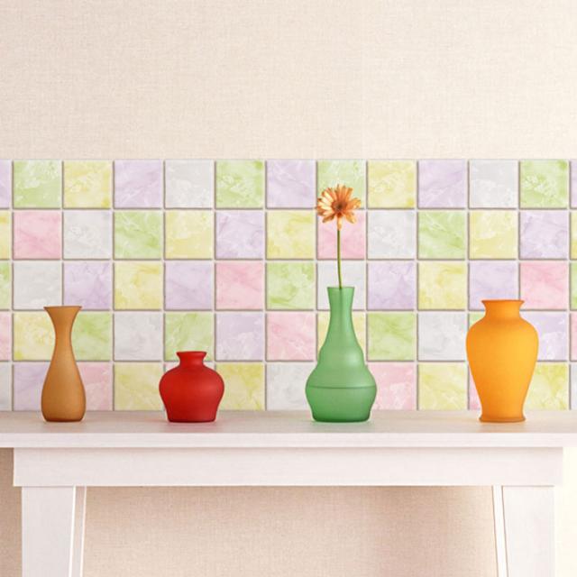 キッチン 壁紙 タイル のり付き タイル柄 壁紙 シール はがせる壁紙 リメイクシート 北欧 クロス 補修 防水