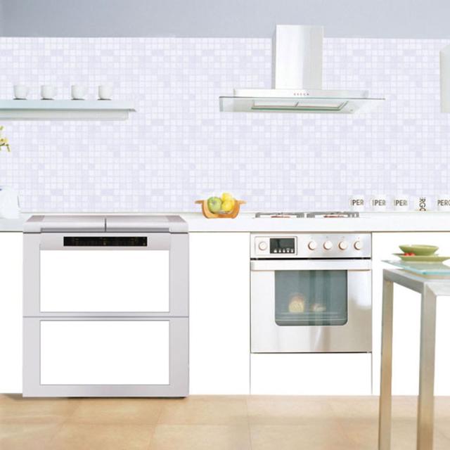 壁紙 はがせる シール のり付き レンガ 白