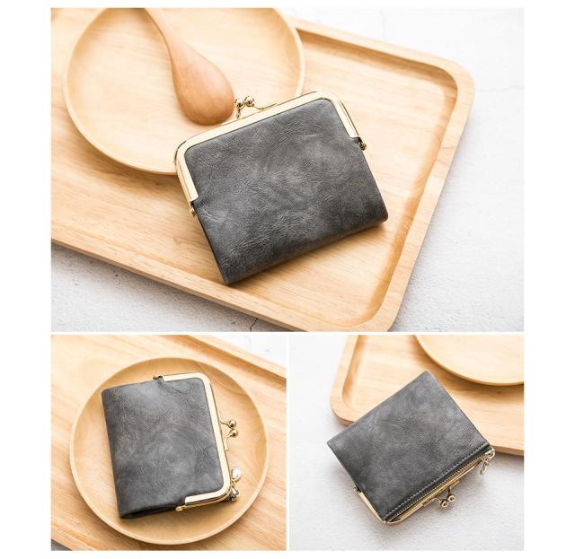 財布 レディース 二つ折り がま口 小さい レディース財布 二つ折 ミニ財布 かわいい がま口財布 2つ折りがま口財布