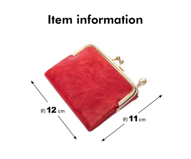 財布 レディース 二つ折り がま口 小さい レディース財布 二つ折 ミニ財布 かわいい がま口財布 2つ折りがま口財布