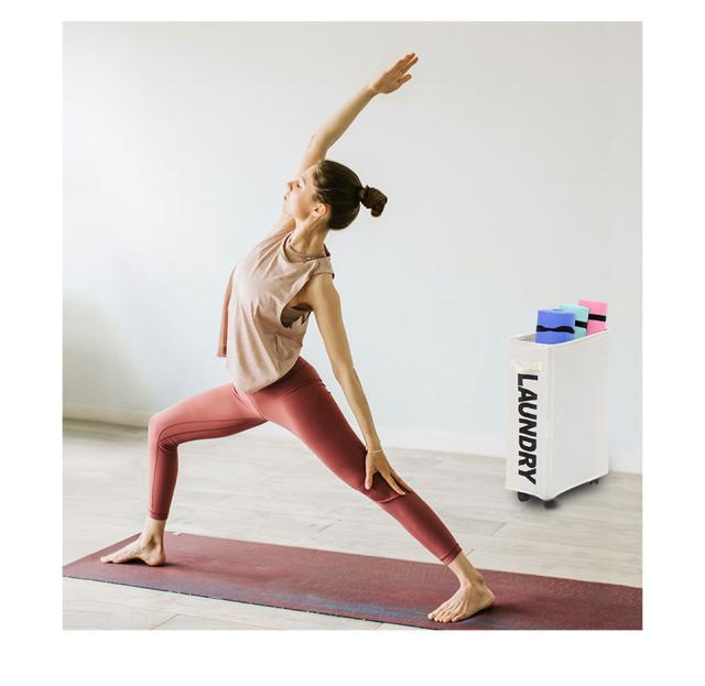 ランドリーバスケット キャスター スリム メッシュふた付き ランドリーボックス ランドリーバッグ ランドリーボックス