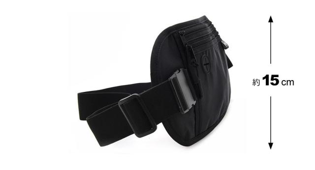 セキュリティポーチ スキミング防止 薄型 女性 ウエストポーチ ボディバッグ