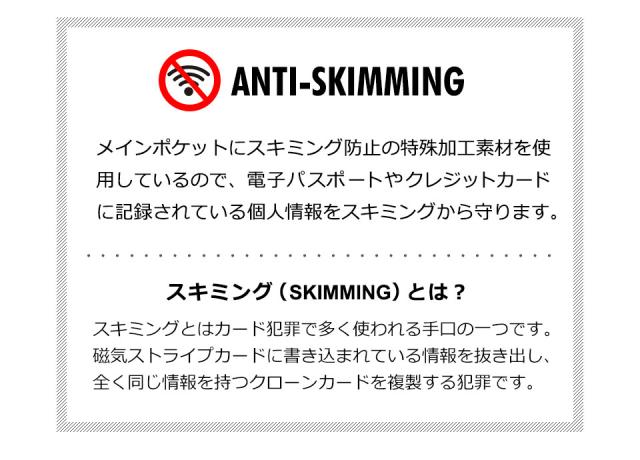 セキュリティポーチ スキミング防止 薄型 女性 ウエストポーチ ボディバッグ