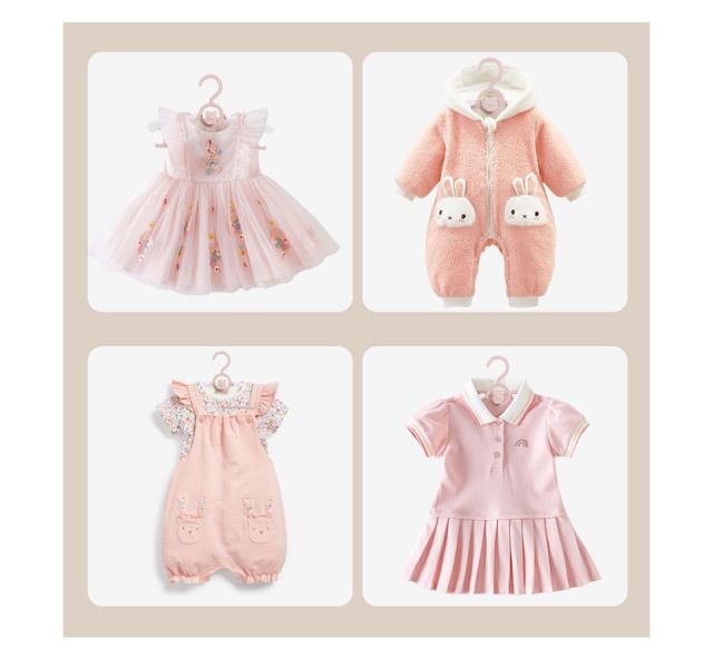 ハンガー 子供用 キッズ ミニ 伸縮ハンガー ベビーハンガー 子供用ハンガー キッズハンガー