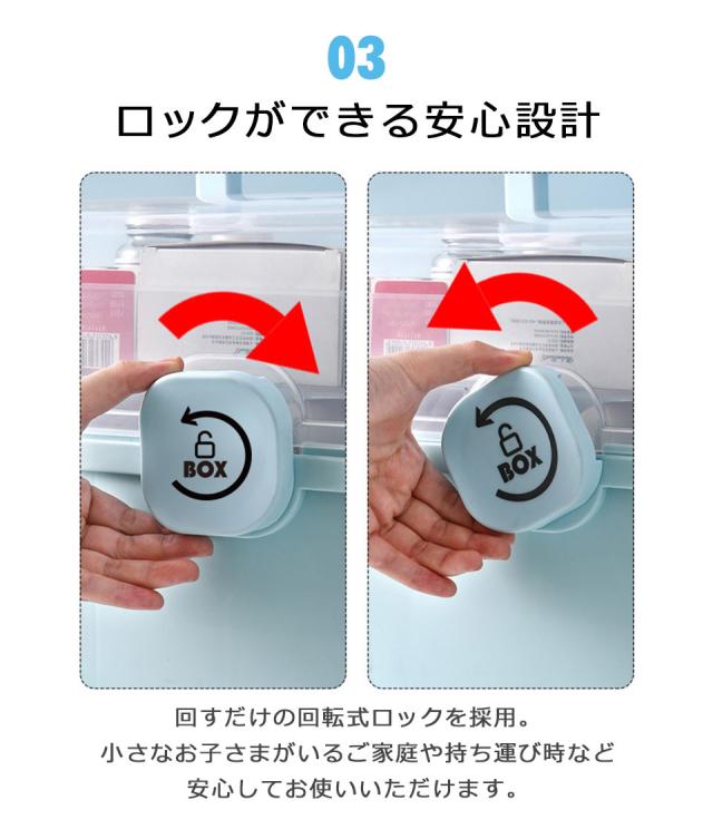 救急箱 おしゃれ 大容量 かわいい 薬箱 サプリメント 収納ボックス 家庭用