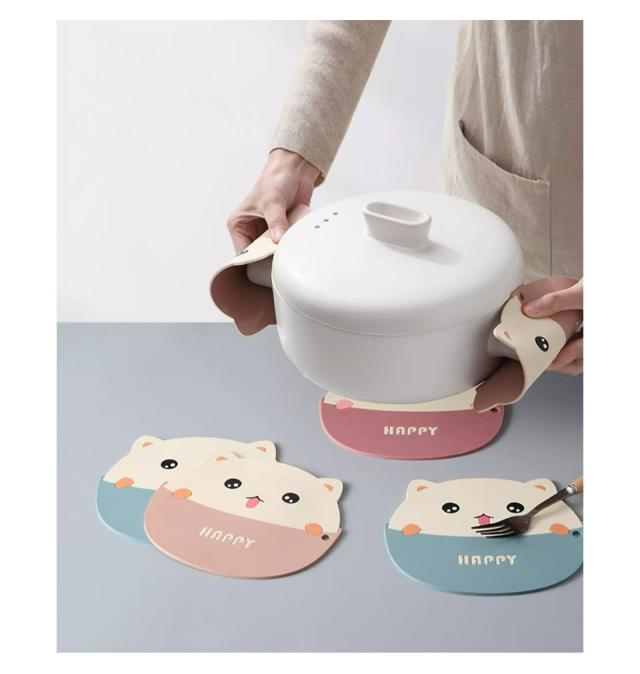 鍋敷きおしゃれ シリコン かわいい 鍋つかみ 鍋しき なべしき 耐熱 鍋蓋つかみ