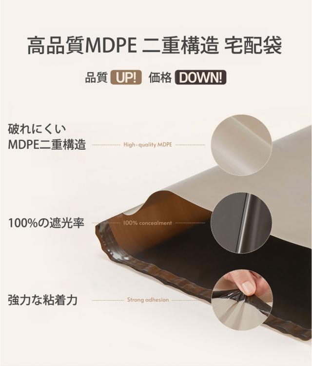 宅配ビニール袋 A4 100枚 幅25cm×高さ35cm+フタ4cm(A4サイズ) 梱包袋 宅配袋 配送用ビニール袋 発送用袋