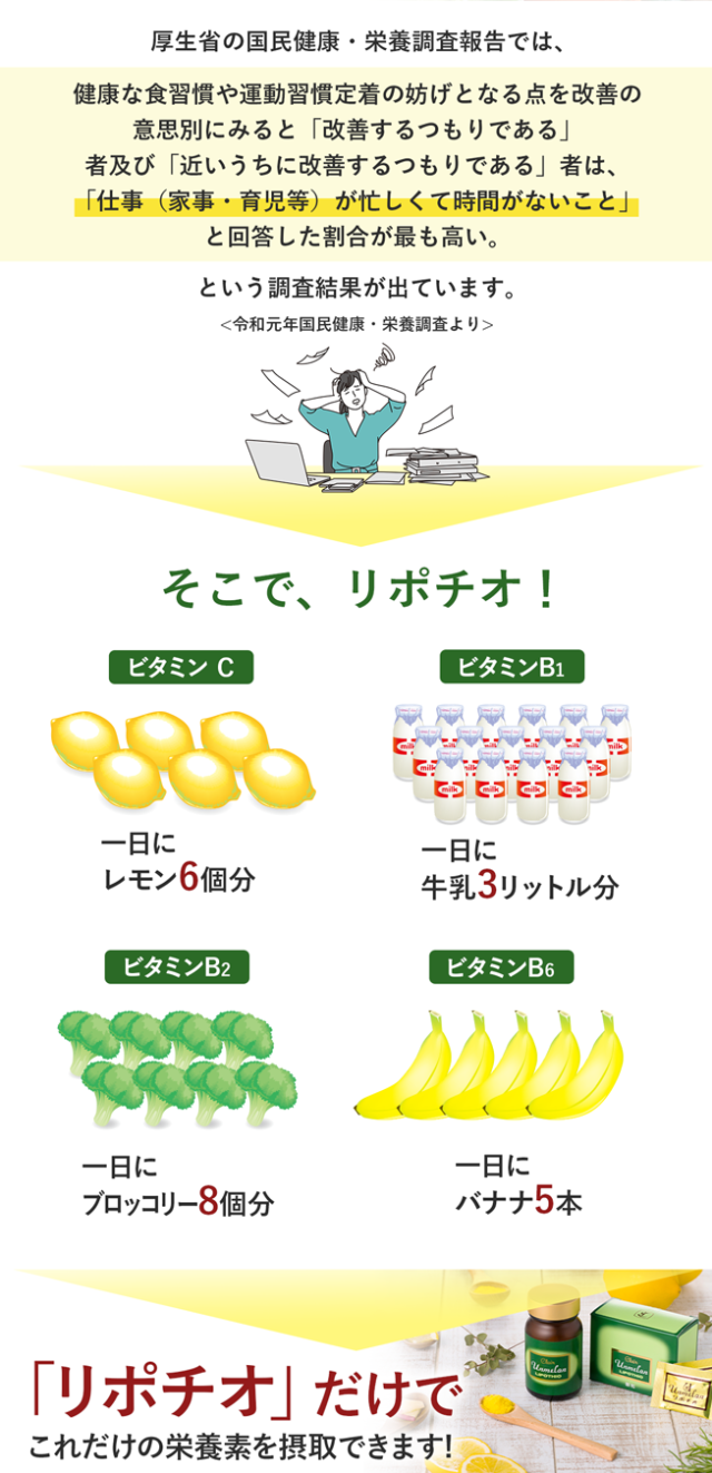 ミネラル ビタミン サプリ 栄養 ビタミンc 持続型
