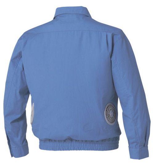 空調服 空調服[[R下]] 難燃長袖ブルゾン ウエアのみ ライトブルー M