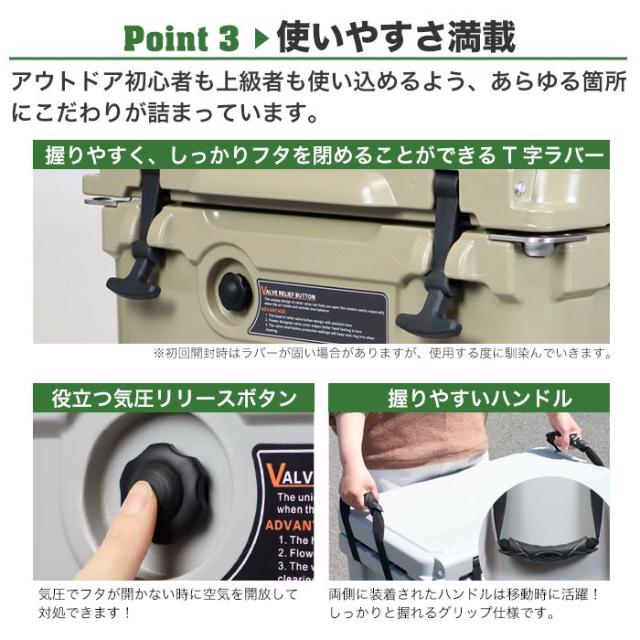 クーラーボックス 33.1L ハードクーラーボックス クーラーBOX クーラーバッグ 頑丈 密閉 断熱 保冷 ボックス アウトドア BBQ キャンプ 釣り(代引不可)【送料無料】