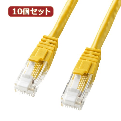 ケーブル┏ サンワサプライ PAY マーケット - リコメン堂|商品ロットナンバー:297558368 つめ折れ防止カテゴリ6LANケーブル KB-T6TS-03YX10(代引不可)の通販はau イエロー