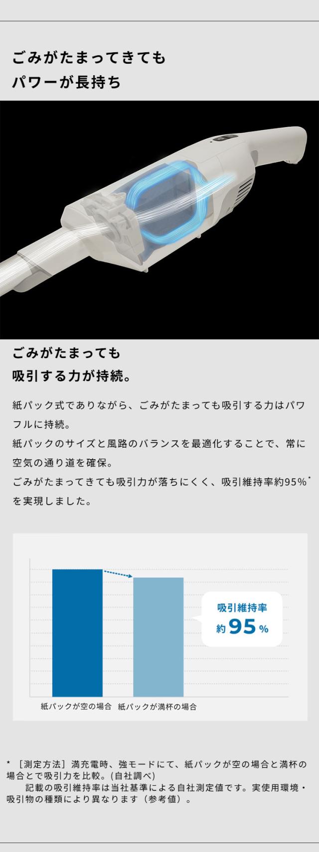 シロカ siroca 2wayコードレススティッククリーナー 紙パック式 0.5L ハンディクリーナー 掃除機 軽量 自走式 パワーブラシ 吸引力 簡単ゴミ捨て SV-SK351(W) ホワイト【送料無料】