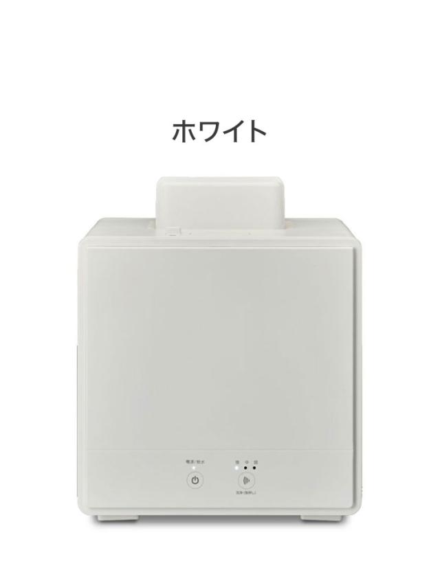 お手入れ簡単! スチーム式加湿器 1.6L 簡単給水 シンプル モノトーン 白 ホワイト 黒 ブラック スチーム式 加湿器 スチーム加湿器 寝室 静音 軽量 小型 コンパクト ドウシシャ DOSISHA【送料無料】