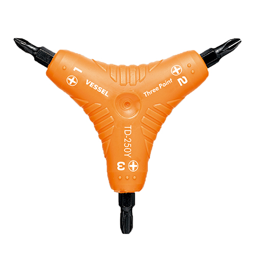 ベッセル・スリーポイントドライバー・TD-250Y・作業工具・ドライバー・特殊ドライバー・DIYツールの画像