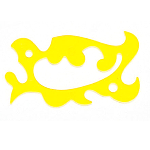 ドラパス・万能雲形定規‐小・14-316・大工道具・測定具・その他測定・製図１・DIYツールの画像