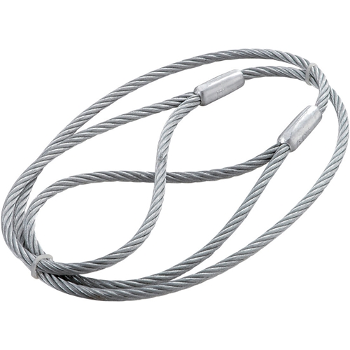 ＪＳＨ・台付ワイヤー‐ハダカ仕様・6X1M・作業工具・スリング・ジャッキ・ワイヤースリング・DIYツールの画像