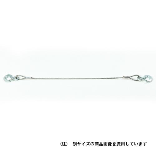 ＪＳＨ・フック付ワイヤー・JPFF6-14・作業工具・スリング・ジャッキ・ワイヤースリング・DIYツールの画像
