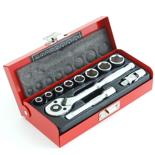 ＳＫ１１・１／４ソケットレンチセット・TS-211M‐11PCS・作業工具・ソケット・ソケットレンチセット・DIYツールの画像