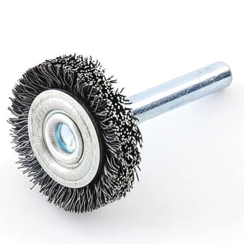 ＳＫ１１・軸付ワイヤーホイル・30MM・先端工具・ドリルアタッチメント・軸付ワイヤブラシ・DIYツールの画像
