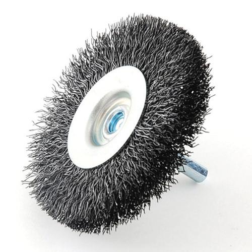 ＳＫ１１・軸付ワイヤーホイル・75MM・先端工具・ドリルアタッチメント・軸付ワイヤブラシ・DIYツールの画像