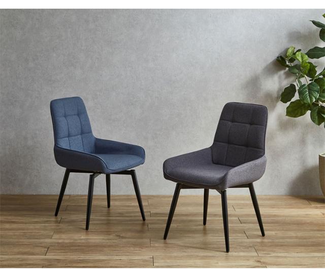 ファブリック 回転式ダイニングチェア ３脚セット ファブリック回転チェア 2脚セット ダイニングチェア