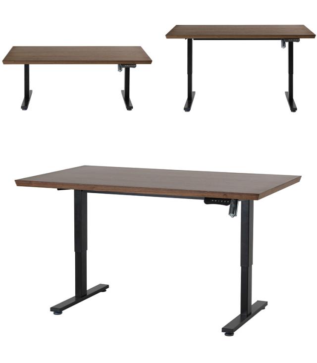 電動 昇降テーブル 昇降デスク 無段階調整 幅135 奥行80 高さ49