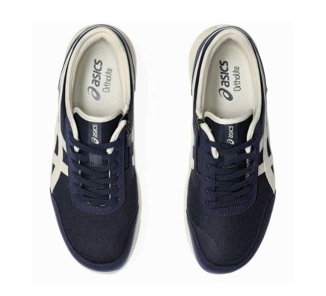 アシックス商事 HADASHIWALKER M056 NAVY BLUE/LIGHT BEIGE 27.5cm 24AW シューズ アシックスウォーキング アウトドア ウォーキング ハダシウォーカー asics walking 1291A056【送料無料】
