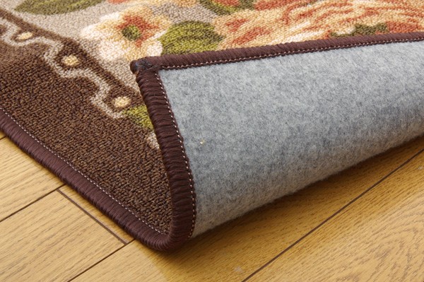 得価日本製 ナイロン 江戸間10畳(約352×440cm)(代引不可)の通販はau PAY マーケット - リコメン堂インテリア館|商品ロットナンバー:264650528 花柄 簡易カーペット 撥水キャンベル ブラウン 新着商品