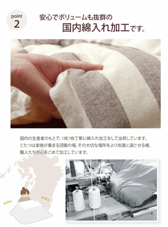 国産安い こたつ インド綿 こたつ布団 長方形大 掛け単品 『ロカ』 ネイビー 205x285cm(代引不可)の通販はau PAY マーケット - リコメン堂インテリア館|商品ロットナンバー:264650030 低価2022