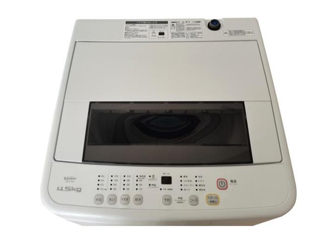 全自動洗濯機 4.5kg 縦型 チャイルドロック タイマー付き 柔軟剤自動入り機能(代引不可)【送料無料】
