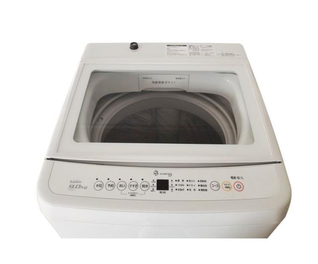 全自動洗濯機 9.0kg インバーター 内槽洗浄 内槽乾燥コース 風乾燥 重量センサー ステンレス槽 大容量インバーター(代引不可)【送料無料】