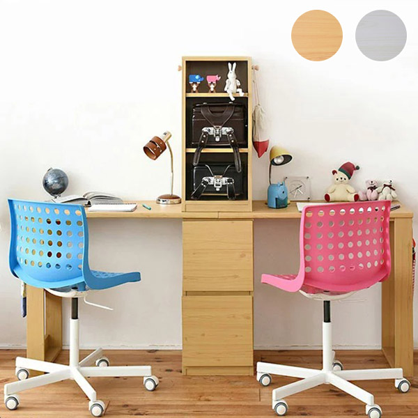 537　学習机 ツインデスク 書棚付きラック ３段チェスト ブラウン 入学式 537 学習机 ツインデスク 書棚付きラック 3段チェスト ブラウン 入学