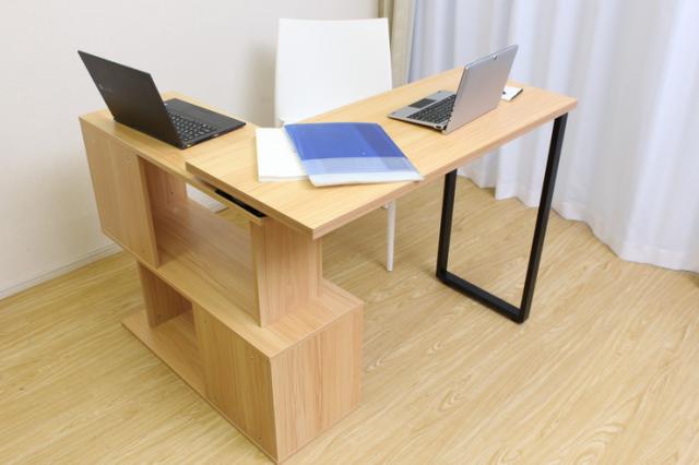 可動式 パソコンデスク デスク PCデスク 机 テーブル 省スペース 書斎