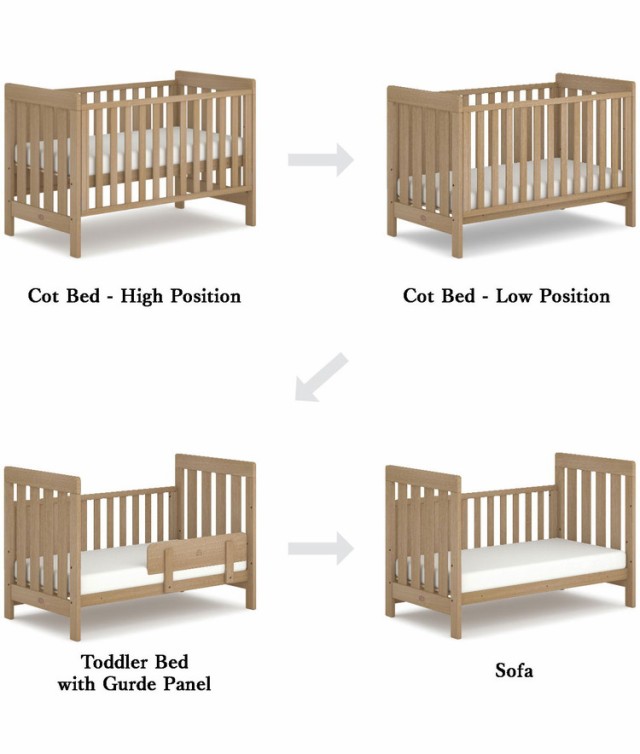 A075 ブーリ ジャズ Daintree Cot Bed ベビーベッド食器