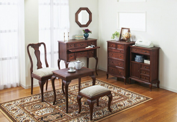 《アンティーク調家具》 コンソールテーブル 28581 【完成品】（代引不可）