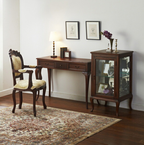 《アンティーク調家具》 コンソールテーブル 28581 【完成品】（代引不可）