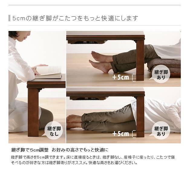 日本製 こたつテーブル こたつ テーブル 60cm 折りたたみ 折りたたみ
