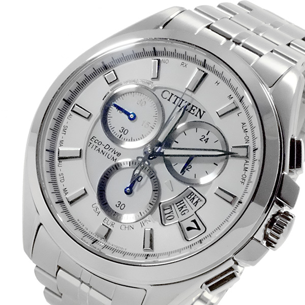 シチズン Citizen エコドライブ チタン メンズ 電波 クロノ 腕時計 By0051 55a 送料無料 の通販はau Pay マーケット リコメン堂