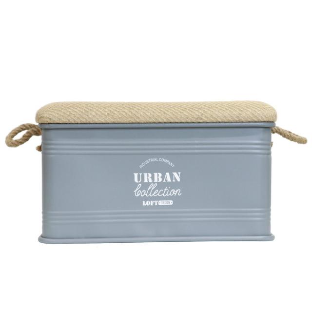 21新作モデル 収納ボックス 長方形s グレー ブリキ缶 アンティーク調 おしゃれ 取っ手 持ち手 フタ ふた 付き ブリキスツール おもちゃ箱 プランターカ 人気の Www Iacymperu Org