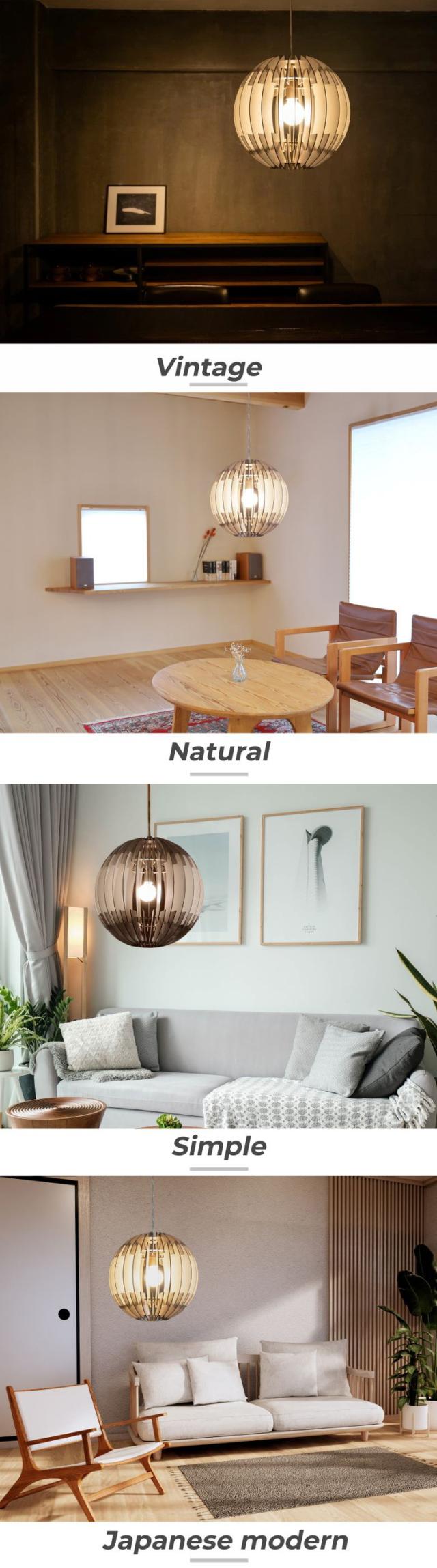 EGLO ペンダントライト おしゃれ 北欧 木製 ウッド調 ダイニング