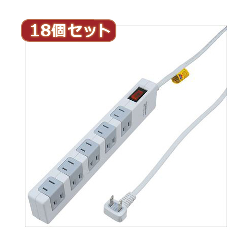YAZAWA 【18個セット】 雷ガード ブレーカー集中SW付10個口 Y02FSBK1012WHX18 家電 生活家電 その他家電用品【送料無料】