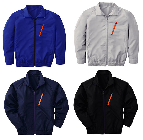 空調服 ポリエステル製長袖ブルゾン P-500BN 【カラー：シルバー