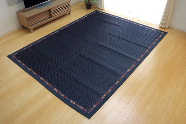 NEW安い い草ラグカーペット エスニック柄 『NSエルム』 ブルー 約191×250cm (裏面:滑りにくい加工)の通販はau PAY マーケット - リコメン堂|商品ロットナンバー:265677078 好評超激安