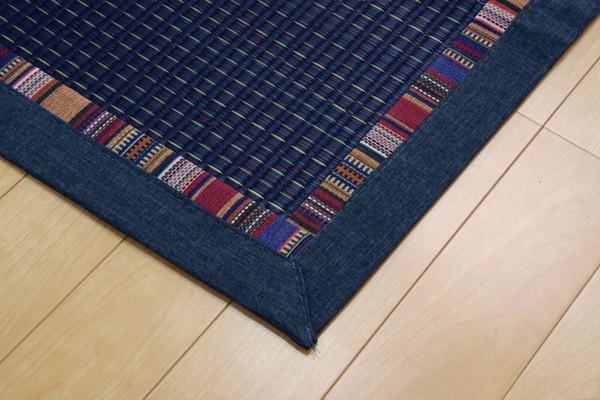 NEW安い い草ラグカーペット エスニック柄 『NSエルム』 ブルー 約191×250cm (裏面:滑りにくい加工)の通販はau PAY マーケット - リコメン堂|商品ロットナンバー:265677078 好評超激安