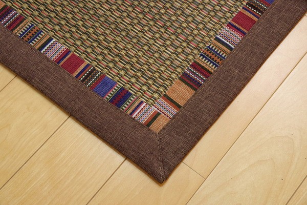 NEW安い い草ラグカーペット エスニック柄 『NSエルム』 ブルー 約191×250cm (裏面:滑りにくい加工)の通販はau PAY マーケット - リコメン堂|商品ロットナンバー:265677078 好評超激安