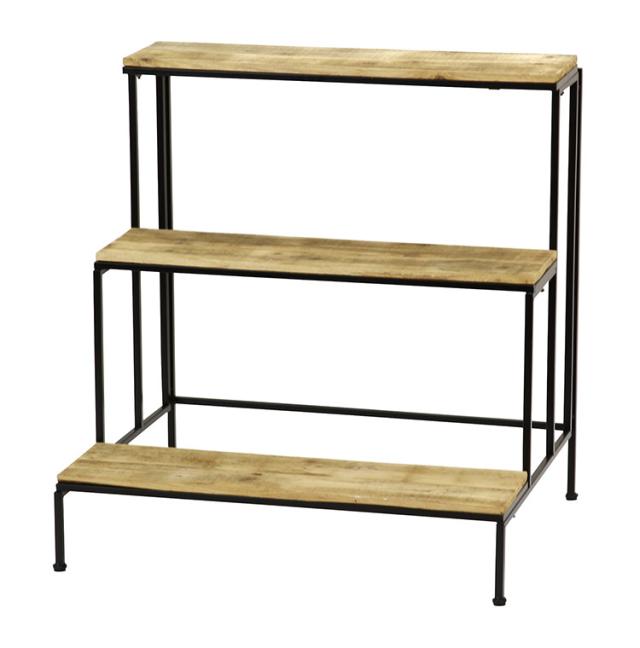 アイアン ラダーラック 3段 花台 ディスプレイ インダストリアル ビンテージ アイアン ラダーラック 3段 花台 ディスプレイ インダストリアル